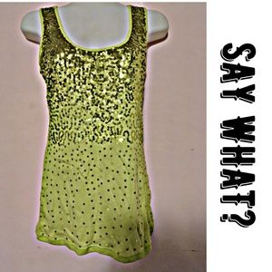 Say What? Tops - {Say What?} Ribbed Sequin Tank Say What? Tops - {Say What?} Ribbed Sequin Tank